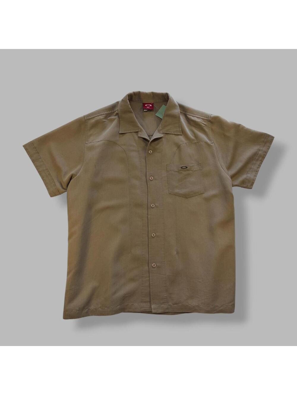 Vintage Oakley tan button up